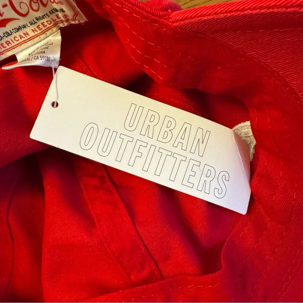 Coca-Cola Red Cap‎ with White Tag Urban Outfitters New
